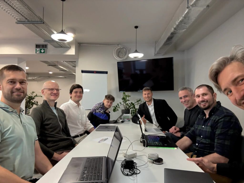 Vstorm engineering team working on the Mixam AI agent